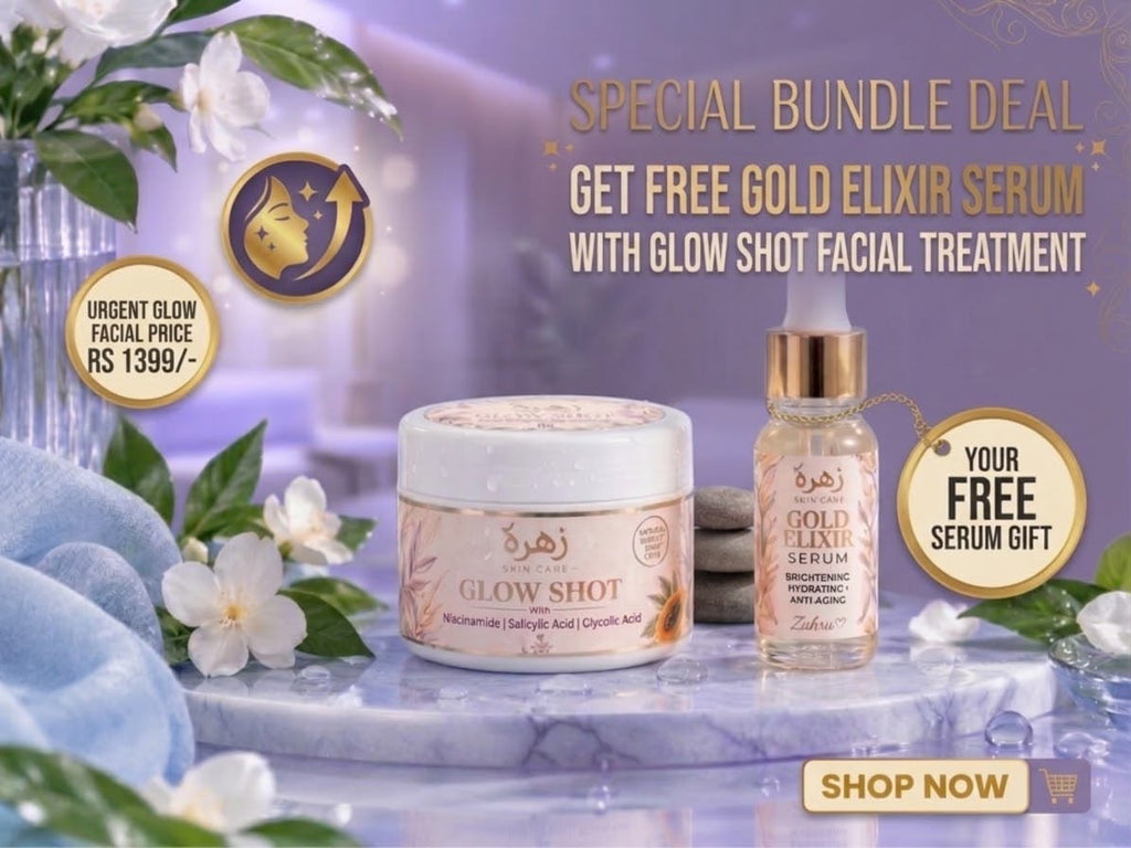 GLOW SHOT Whitening & Brightening Facial - With FREE GOLD ELIXIR