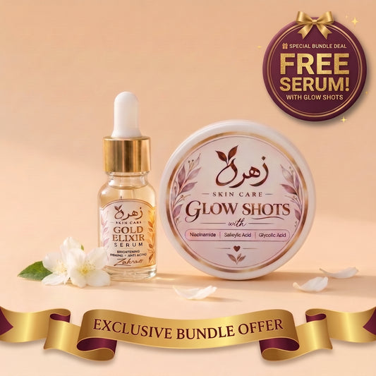 Glow Shot Brightening Facial Cream with Free Gold Elixir Serum